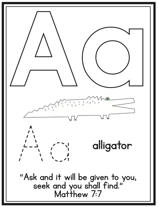ABC Scripture Coloring Pages